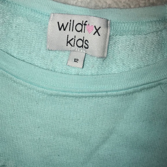 💞Wildfox kids unicorn rainbow blue sweater 12 - Picture 3 of 4